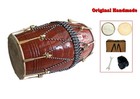 New Rope Dholak Mango Wood   Indian Folk Traditional Drum   Handmade With Cover