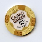  50 Chip From The Casino Queen East St Louis Illinois Beige 4 Brown