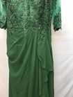 Women s Floral Lace Appliques 3 4 Sleeve Dresses Long Scoop Neck Sz 18w