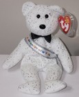 Ty Beanie Baby - New Year 2007 The Bear  8 5 Inch  Mwmts Stuffed Animal Toy