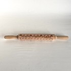 Christmas Wooden Rolling Pin Engraved Embossing Cookies Baking Kitchen Tool 17   