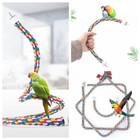 Pet Bird Parrot Cotton Rope Perches Cage Accessories Perch Bungee Fun Toys