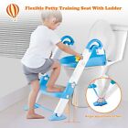 Kids Baby Potty Training Seat With Step Stool Ladder Child Toddler Toilet Chair
