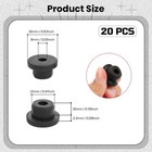 20pcs Rubber Grommets 1 2  12mm  Drill Hole  5 16  8mm  Id Durable Black Sili   