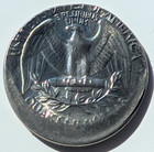 1974-p 25c Washington Quarter Struck 15  Off-center  Bu unc