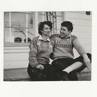 Vintage Photo 1940s Rockabilly Couple Jantzen Polar Bear Reindeer Sweater