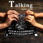 Black Wooden Ouija Board Game Set With Planchette     Spirit Hunt Supplies