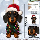 Dachshund Christmas Ornaments 2025 funny Dachshund Decoration For Christmas Tree