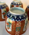Set Of 8 Antique Japanese Imari Sobachoko Meiji Period Soba Cups 19th Century