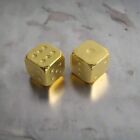 Set Of Gold Coated Dice