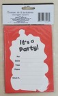 Birthday Invitation Set 8 Count Each Card Envelop Child Lion Cut Out