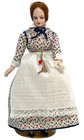1 12 Vintage Artisan Dollhouse Miniature Seamstress Maid Yong Woman Doll Only