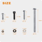 18pcs Motorcycle Batwing Inner Fairing Windshield Trim Screws Bolts Kit Stain   