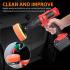 22pc Car Buffing Pads 3  Polishing Sponge Set For Drill Waxing Foam Polisher Kit