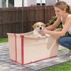 37  Extra Large Foldable Dog Bath Tub Portable Pet Wash Station For Big Dogs Pin