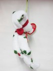 Ty 1998 Holiday Teddy  Jingle Beanie   Pristine Clean   Brand New With Mint Tags