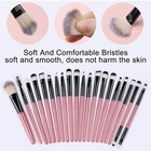 20pcs Makeup Brush Set Eyeshadow Foundation Powder Blending Cosmetic Brushes Kit