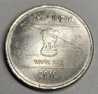 2010 India 50 Paise - Circulated Indian Stainless Steel World Coin 