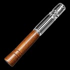 4    Wooden   Glass One Hitter Pipe Handcrafted Chillum Pocket Tobacco Pipe