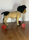 Rare Antique Steiff Bully On Wheels   Lange F Steiff  Preware Steiff  