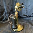 Antique Rare Western Electric Brass Candlestick Telephone  Patent Date 1913 15