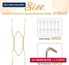 12 Pcs Plate Hangers For Wall Fits 810 Inch Decorative Plate Steel Wire
