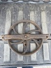 Antique Huge Barn Door Rollers Original Rare Set 11 5in Wheels  