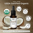 Organic Fractionated Coconut Oil   100  Pure  Cold-pressed   1fl Oz  30ml 