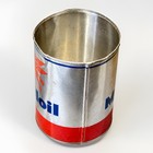 Mobil Pegasus Vintage Motor Oil Quart Can Open Top Mobiloil Gas Station Decor