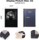 A2 Picture Frames Black  Wood Frames For 16 5 By 23 4 Pictures Paintings