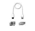 Lot Of 8 3ft 9-pin To 6-pin Firewire 800 400 Cable Ieee-1394b 1394 3 Feet White