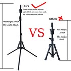 Wig Stand With Head 23 Inch Canvas Mannequin Head With Stand For Wigs Height    