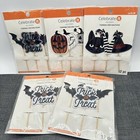 Halloween Cupcake Picks Toppers Crafts Bats Witch Hat Shoes Pumpkins Party Lot 5