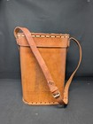 A Two-bottle Leather Wine Carrying Bag Hand-tooled From Uruguay Vintage Case