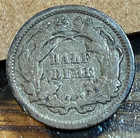 1862 Seated Liberty Half Dime Nice Original Vg Chrc