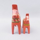 Vintage Hand Painted Akta Dalahemslojd Nils Olsson Swedish Dala Horses Set Of 4