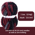 8 Pack Giant Chunky Yarn For Crocheting hand Knitting - Super Bulky  Soft  Fl   