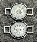 Ibew Boot Charms Lace Tag Shoe Lace Charms Black Silver Trim
