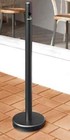 40  Black Free Standing Floor Model Powder Coated Iron Smoker Pole And Base