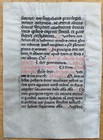 Original Manuscript Leaf On Vellum Prayerbook Fine Initials  i  - 1450