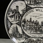 Historic Williamsburg Virginia Va Collectible Souvenir Plate Capitol 9 5  Black