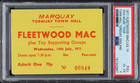 1971 Fleetwood Mac Torquay Town Hall England Ticket Psa 4 Vg Ex Population 1