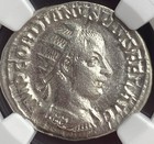 Ancient Silver Roman Coin Emperor Gordian Iii 238-244ad Ngc Graded Chvf Genuine