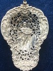 Antique Sterling Silver Pierced Serving Spoon For Nuts  Mints 
