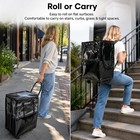 Rolling Grocery Bag With Wheels  67l Foldable Shopping Cart Bag With Wide Sho   