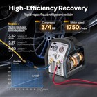 3 4 Hp Portable Refrigerant Recovery Machine Hvac Ac 558 Psi Oil-less Compressor
