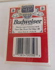 Budweiser Playing Cards Plastic Coated Made In Usa Factory Sealed Nip Vintage