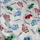 Rare Vintage Oshkosh Bgosh Romper 24 Months Lions Tigers Red Blue Green Aop New