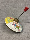 Vintage Chein Tin Litho Spinning Top Nursery Rhymes Toy Made In Usa 1950