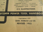 1952 Sears Craftsman The Circular Saw An Illustrated Manual Of Operation 9-2926